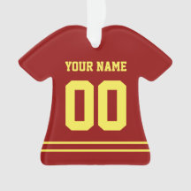Personalisiert Sports Jersey Style Ornament