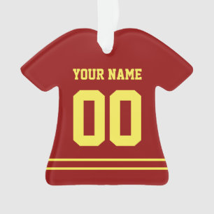 Personalisiert Sports Jersey Style Ornament