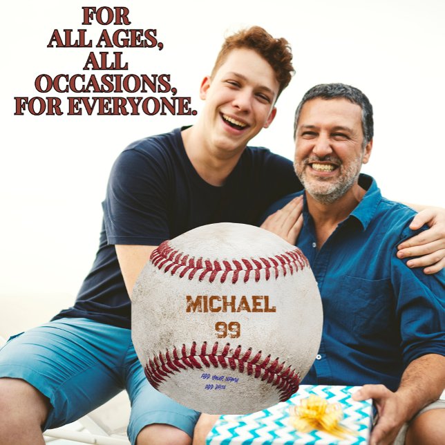 Personalisiert Sports Vintag Baseball Kissen Gesch (PERSONALIZED BASEBALL GIFT FOR ANY BASEBALL LOVER, CUSTOMIZED BASEBALL GIFT.)