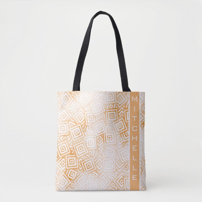 Personalisiert Square Pile VB Smokey Orange Tasche (Vorderseite)