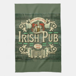 Personalisiert St Patricks Day Irish Pub Funny Geschirrtuch