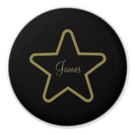 Personalisiert-Star-Keramik Keramikknauf