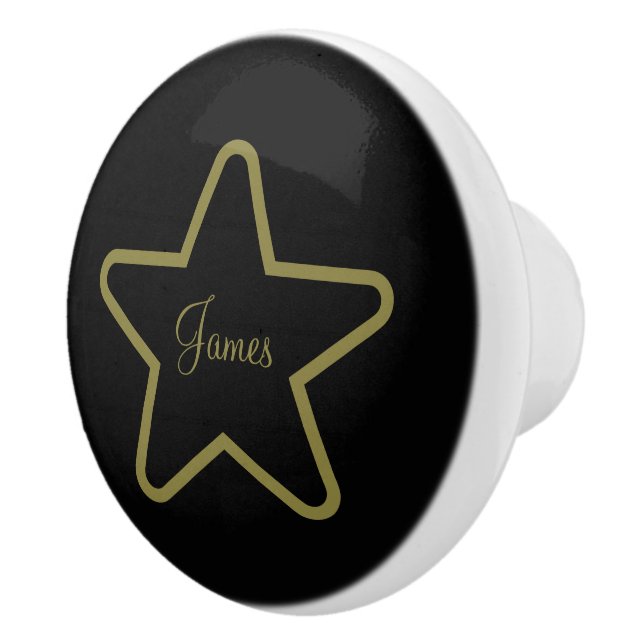 Personalisiert-Star-Keramik Keramikknauf (Rechts)