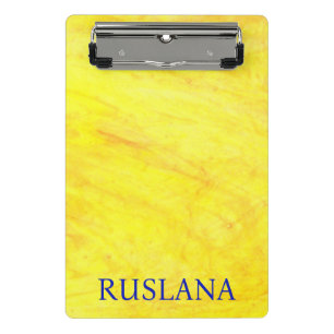Personalisiert Starship Yellow Mini Klemmbrett