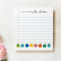 Personalisiert Stationery Notepad Emoji Teacher Ge