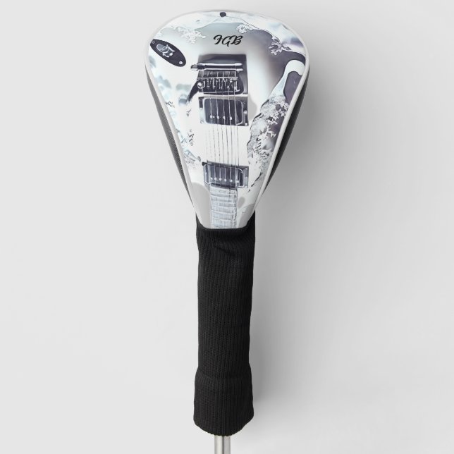 Personalisiert Steel Guitar Golf Headcover (Vorderseite)