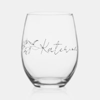 Personalisiert Stemless Wine Glass Nostalgie