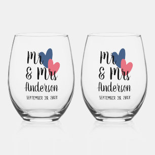 Personalisiert Stemless Wine Glass Set Weinglas Ohne Stiel