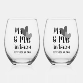 Personalisiert Stemless Wine Glass Set Weinglas Ohne Stiel