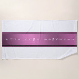 Personalisiert, Strandhandtuch festlich, einfarbig