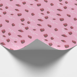 Personalisiert Strawberry Birthday Geschenkpapier
