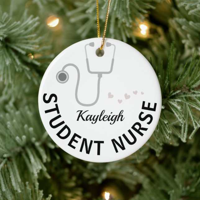 Personalisiert Studierende Krankenversicherung — S Keramik Ornament (Baum)