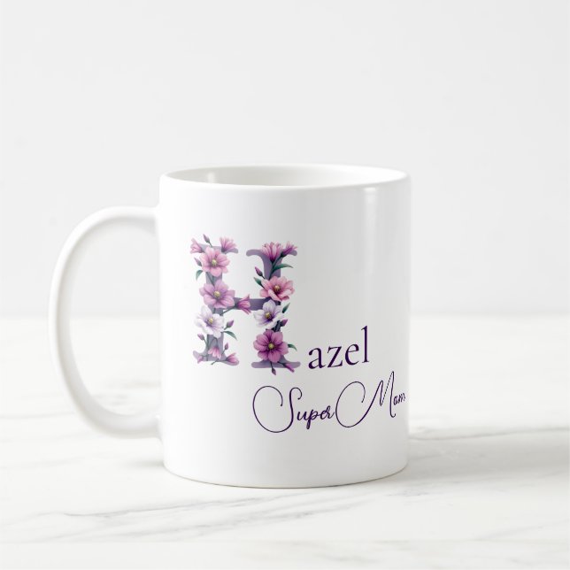 Personalisiert SuperMom Kaffeetasse (Links)