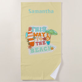 Personalisiert Surfbrett Umbrett Sommer Beach Hand Strandtuch