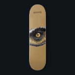 Personalisiert T Rex Dinosaurier Auge Skateboard<br><div class="desc">Fett T rex Dinosaurier Eye Skateboard. Fügen Sie einfach Ihren Namen hinzu.</div>