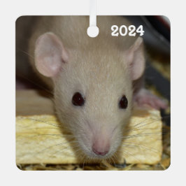 Personalisiert Tan Beige Dumbo Extravagante Ratte Ornament Aus Metall