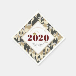 Personalisiert Tan Camouflage Pattern Abschluss Serviette
