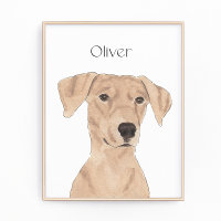 Personalisiert Tan German Pinscher Art