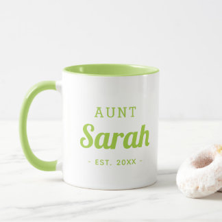 Personalisiert Tante Monogram-Tasse Tasse
