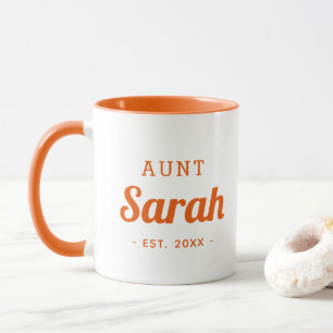 Personalisiert Tante Monogram-Tasse Tasse