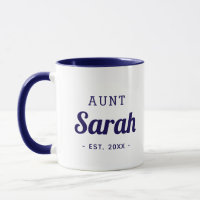 Personalisiert Tante Monogram-Tasse