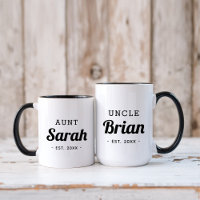 Personalisiert Tante Monogram-Tasse