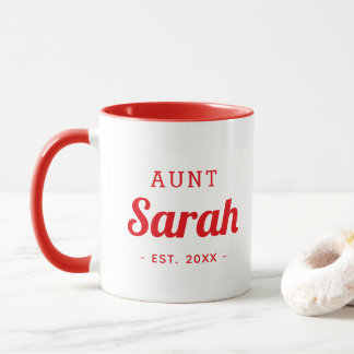 Personalisiert Tante Monogram-Tasse Tasse