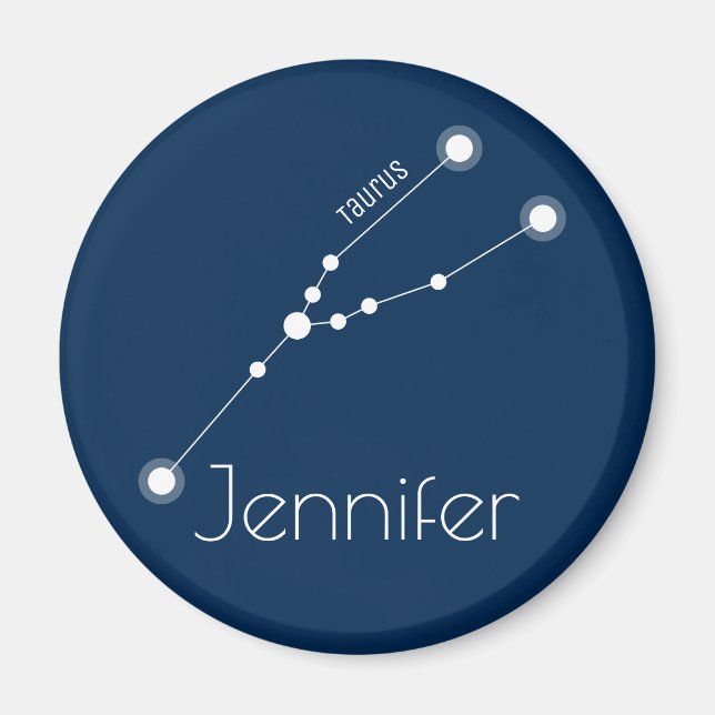 Personalisiert Taurus Zodiac Constellation Magnet (Vorne)