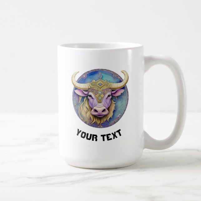 Personalisiert Taurus Zodiac Kaffeetasse (Rechts)