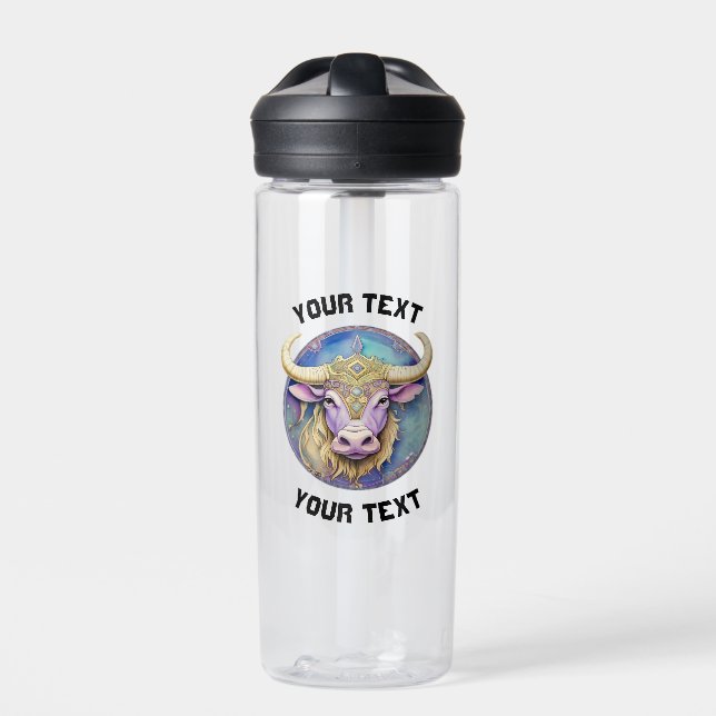 Personalisiert Taurus Zodiac Trinkflasche (Vorderseite)