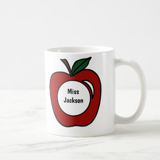 Personalisiert Teacher-Geschenk-Apple-Monogramm Kaffeetasse