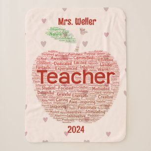 Personalisiert Teacher Word Art Applet Sherpadecke