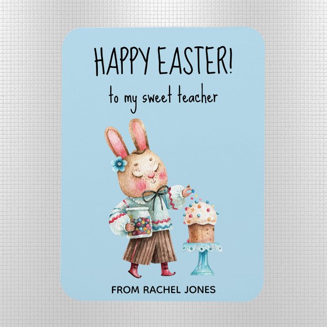 Personalisiert Teacher's Happy Oaster Magnet (Von Creator hochgeladen)