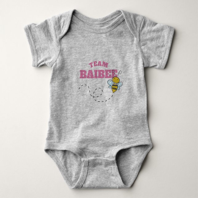 PERSONALISIERT TEAM BABY BABY BODYSUIT STRAMPLER (Vorderseite)
