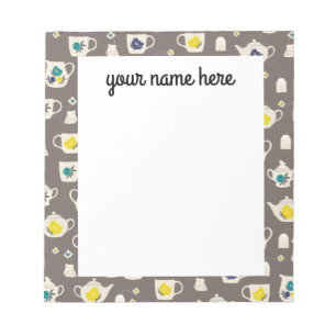 Personalisiert Tee Lover Notepad Notizblock