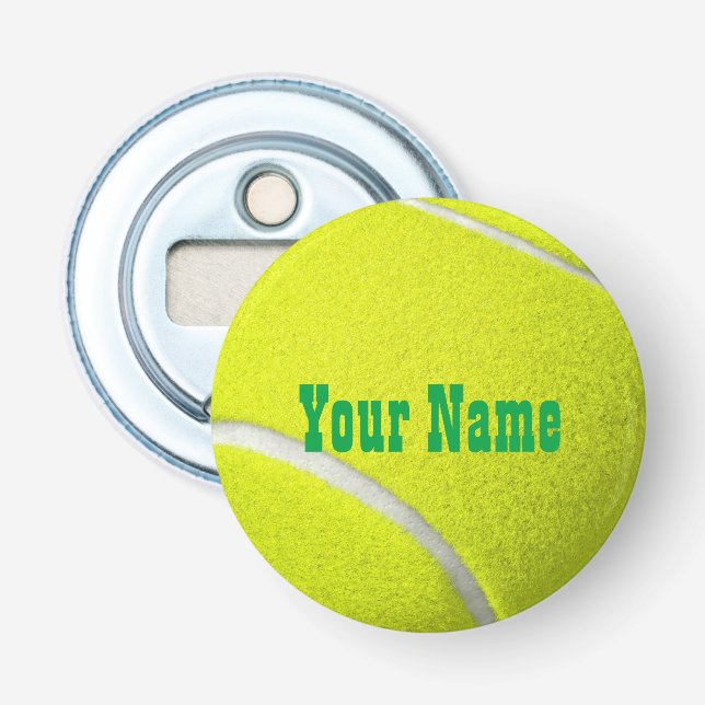 Personalisiert Tennis Ball Flaschenöffner (Vorderseite)