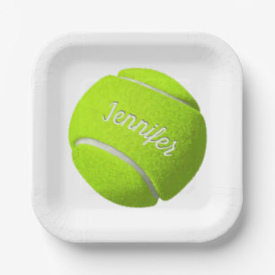 Personalisiert Tennis Ball   Pappteller