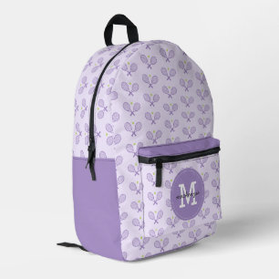 Personalisiert Tennis Pattern Tennis Player Bedruckter Rucksack