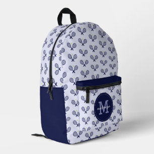 Personalisiert Tennis Pattern Tennis Player Bedruckter Rucksack