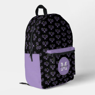 Personalisiert Tennis Pattern Tennis Player Bedruckter Rucksack