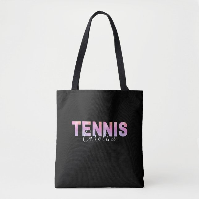 Personalisiert Tennis Player Girl Individuelle Nam Tasche (Vorderseite)