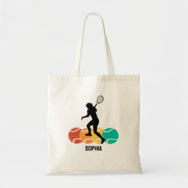 Personalisiert Tennis Player Girl, Tennis Geburtst Tragetasche