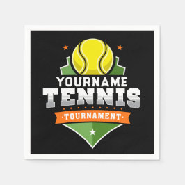 Personalisiert Tennis Player NAME Varsity Turnier Serviette