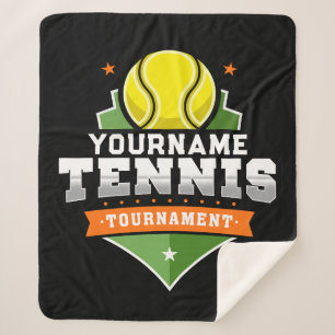 Personalisiert Tennis Player NAME Varsity Turnier Sherpadecke