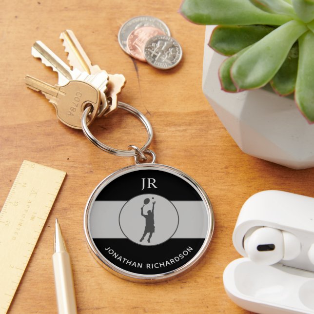 Personalisiert Tennis Player Tennis Coach Geschenk Schlüsselanhänger (Schreibtisch)