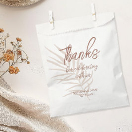 Personalisiert Terracotta Boho Wedding Geschenktütchen