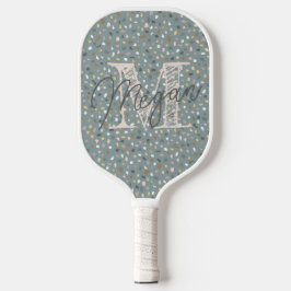 Personalisiert Terrazzo Monogram Pickleball Schläger