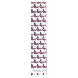 Personalisiert TEXAS FLAG Kurzer Tischläufer
