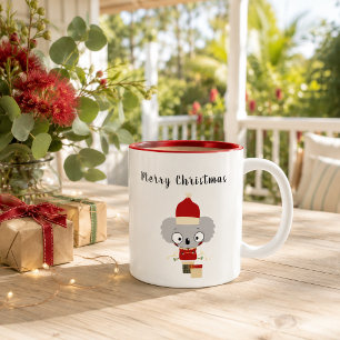 Personalisiert Text Australian Christmas Koala Tasse