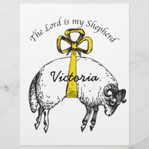 Personalisiert The LORD ist mein Hirte Psalm 23